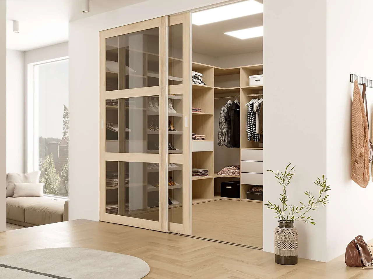 Skyvedørsgarderobe Northern Light null - null - 2 - Miniatyr