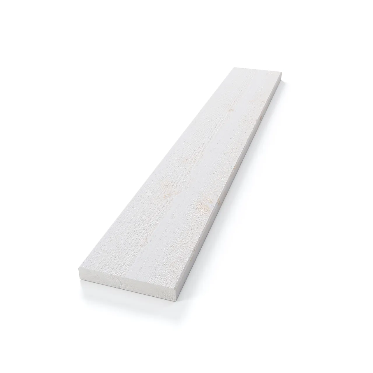Rektangulær kledning gran grunnet 19x123x3600 mm hvit null - null - 2 - Miniatyr