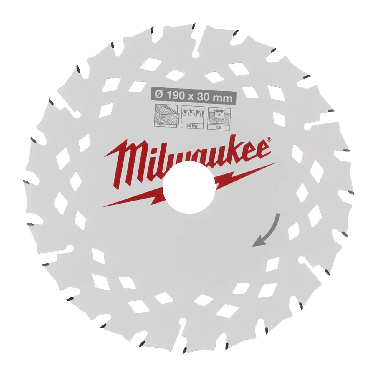 Milwaukee sirkelsagblad 190x30x1,8 mm Milwaukee sirkelsagblad 190x30x1,8 mm