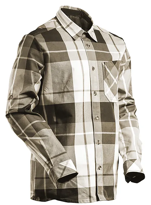 Mascot skjorte flanell mørk sand str L