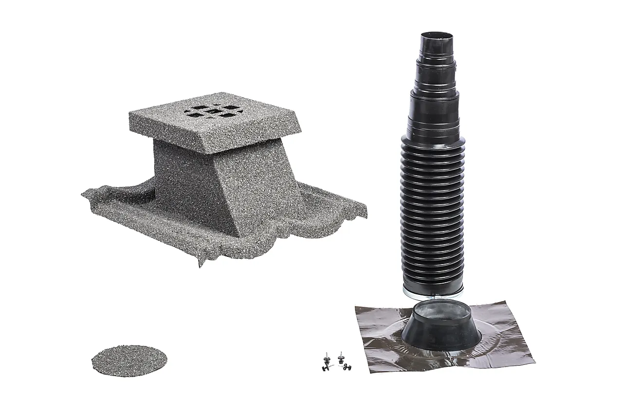 Soil vent 10-50 powertekk grå stru