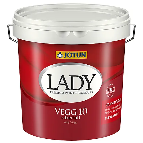 Lady Vegg 10 hvit 2,7 liter
