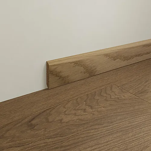 Fotlist eik mattlakkert finér 14x60x2250 mm naturell
