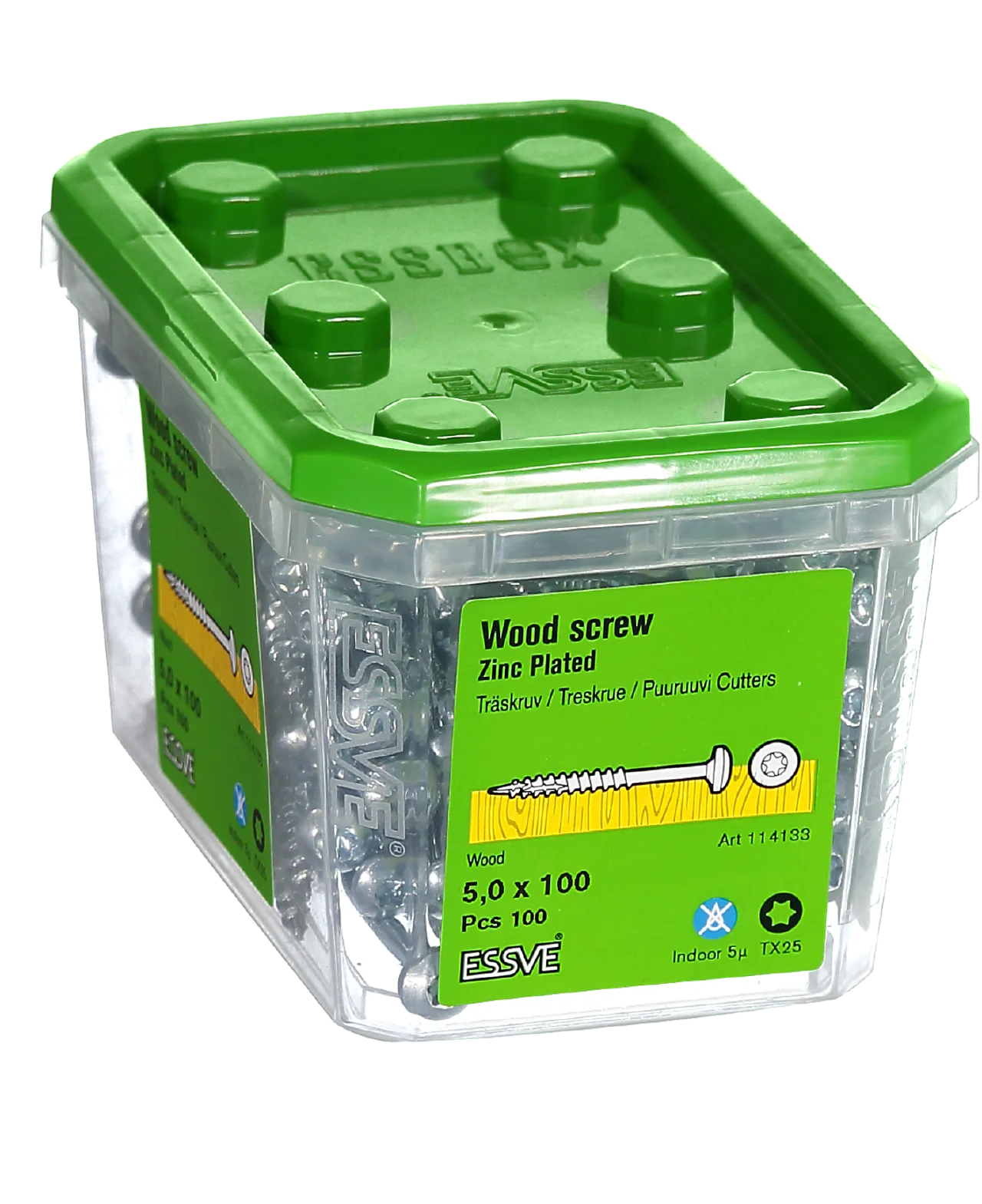 Treskrue inv ph 5x100 fzb a100a-100 panhode null - null - 3 - Miniatyr