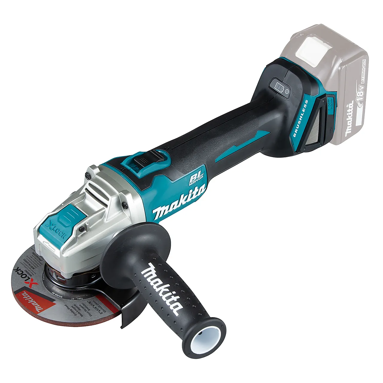 Vinkelsliper DGA521ZX1 18V u/ batteri