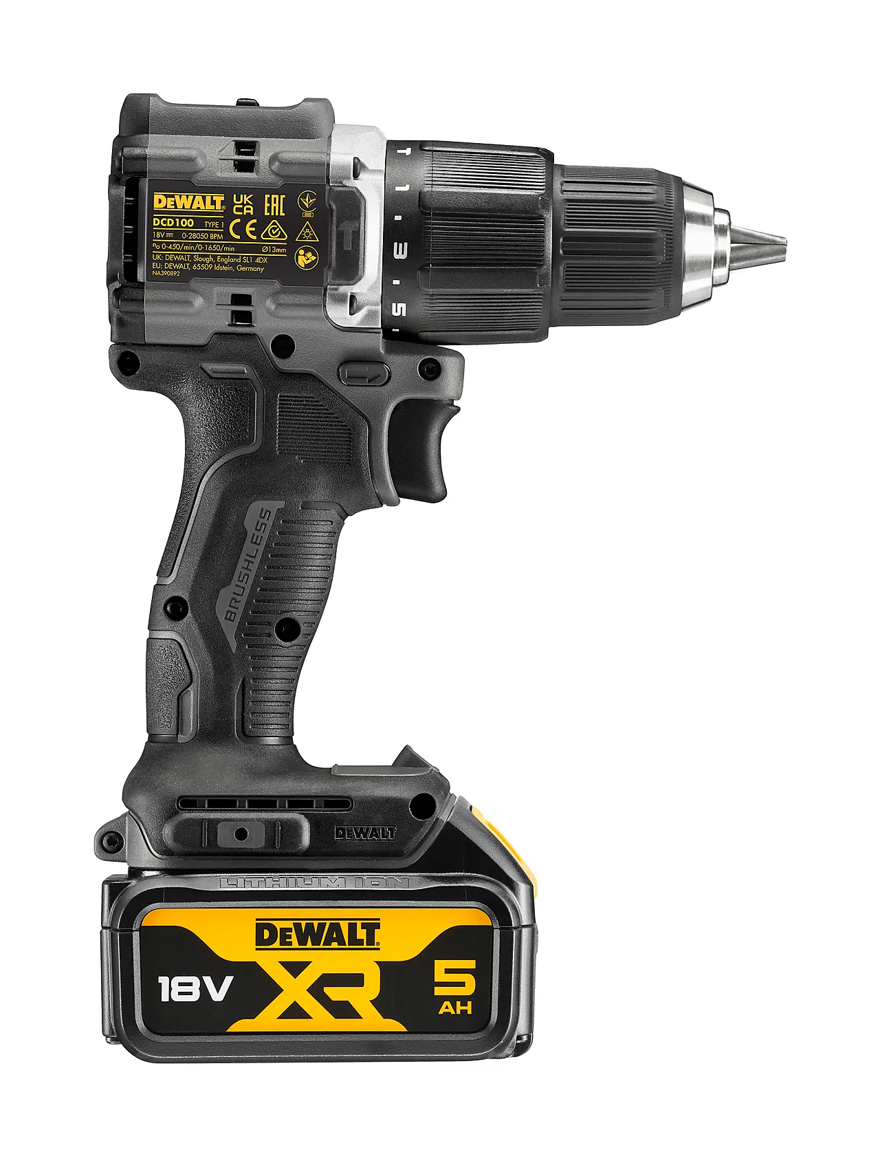 Slagdrill 18v dewalt 100 år 2x5 ah dcd100p2t 2 x 5 ah batteri Slagdrill 18v dewalt 100 år 2x5 ah dcd100p2t 2 x 5 ah batteri