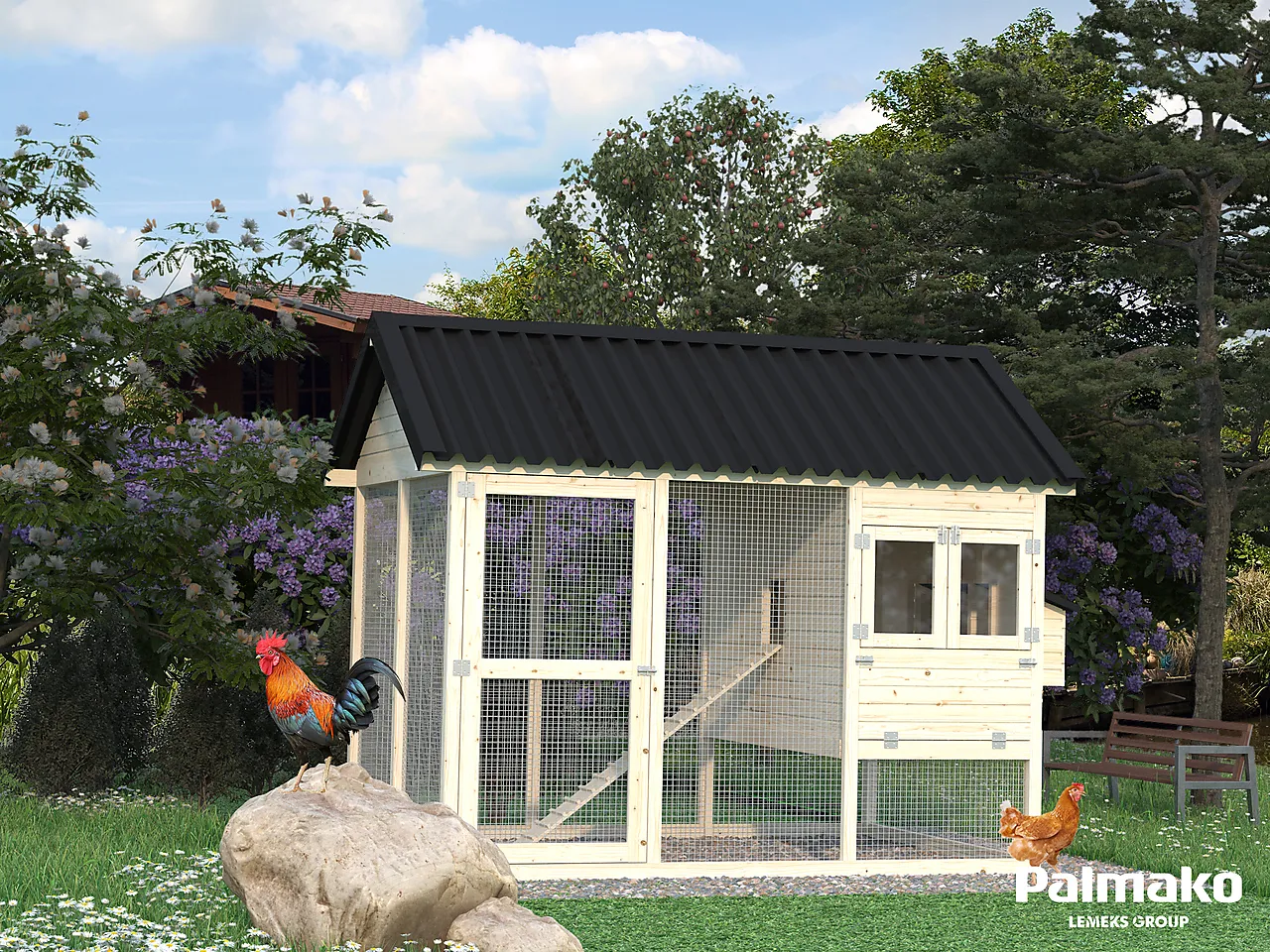 Hønehus Chick 6,7 m² null - null - 2 - Miniatyr