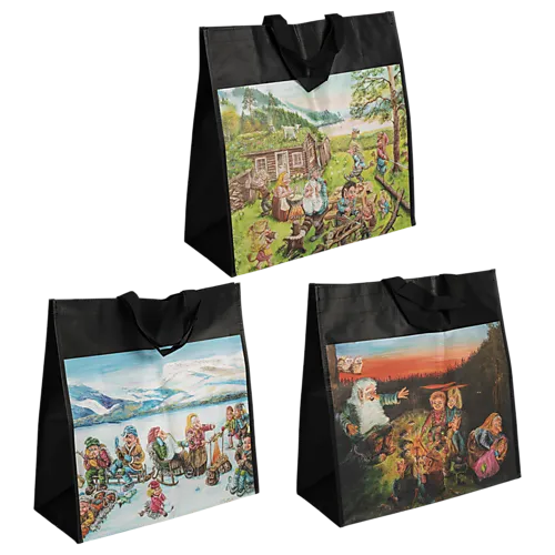 Vedbag m/trollmotiv espegard