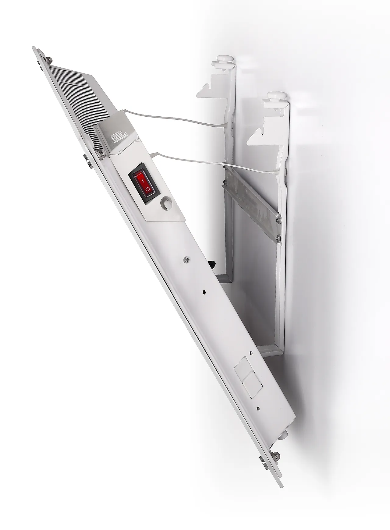 Panelovn glass list 1000 watt hvit null - null - 2 - Miniatyr