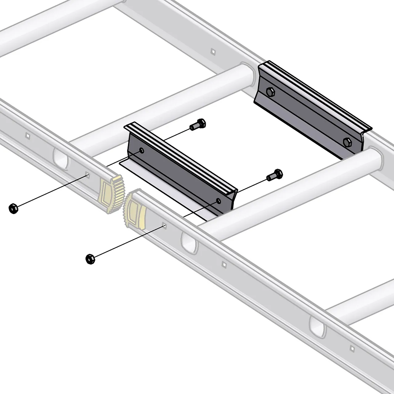 Skjøt f/veggstige w.steps Skjøt f/veggstige w.steps