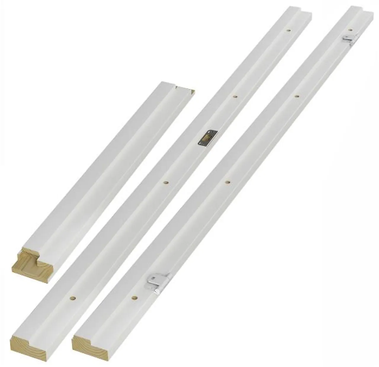 Karm uten terskel hvit bomull S0502-Y 80x210 cm