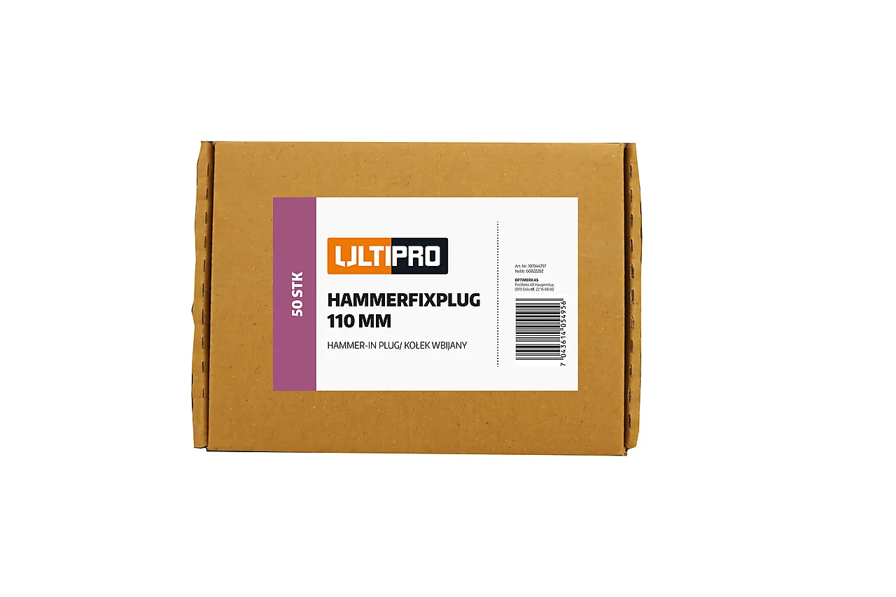 Hammerfixplug til våtromsplater 110 mm 50 stk null - 110 - 2 - Miniatyr