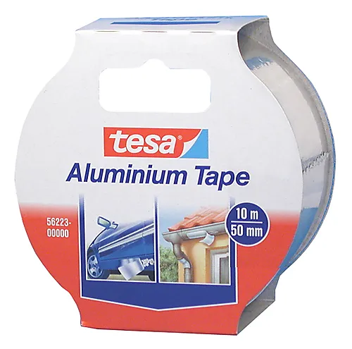 Aluminiumstape sølv 10 m x 50 mm