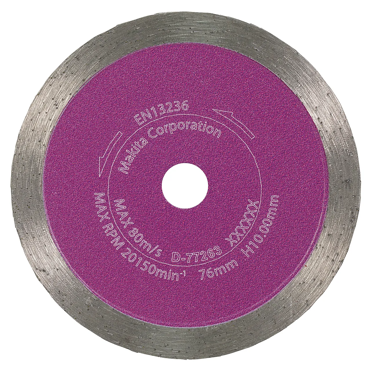 Diamantskive 76x10 mm for fliser null - null - 2 - Miniatyr