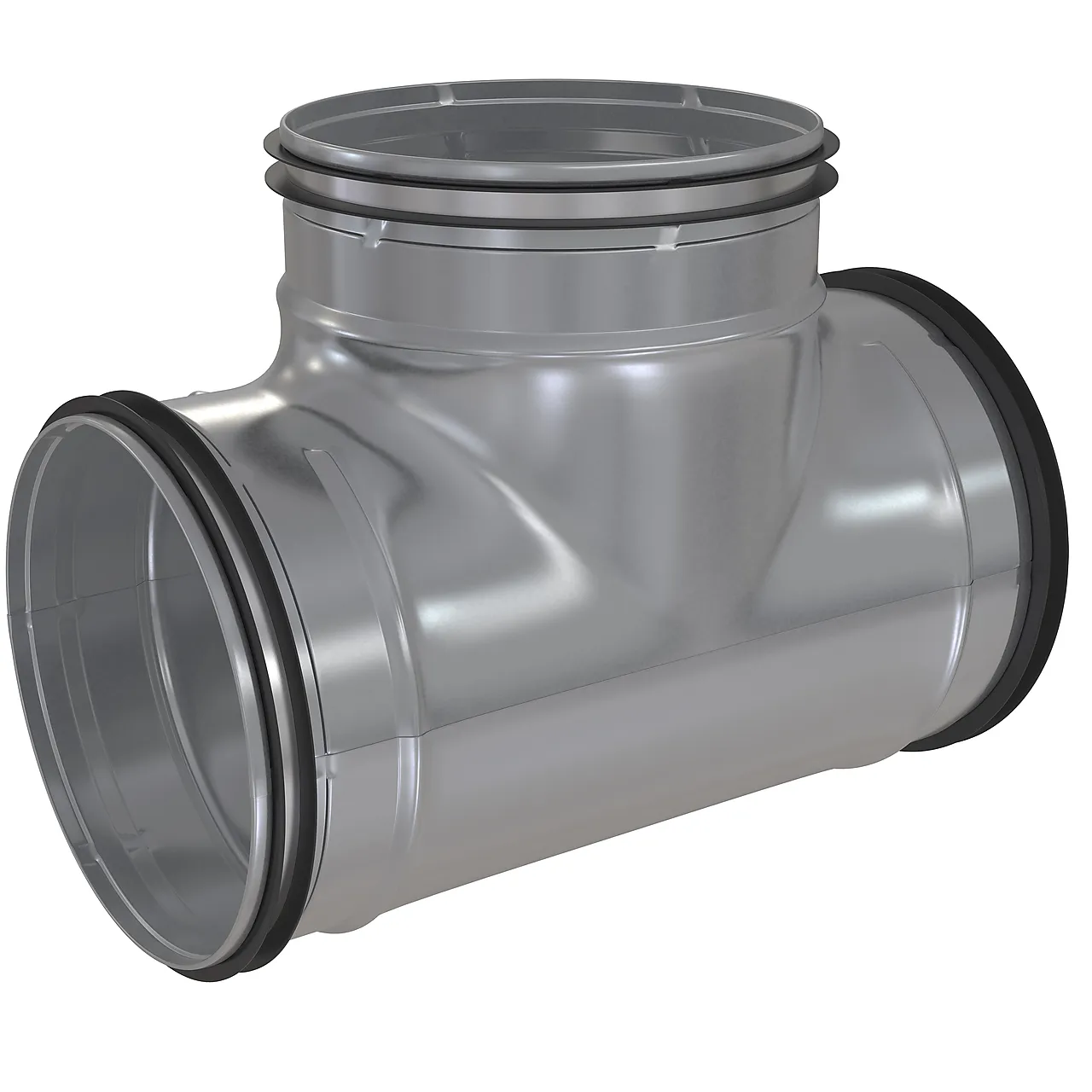 T-rør m/pakning 160/100mm