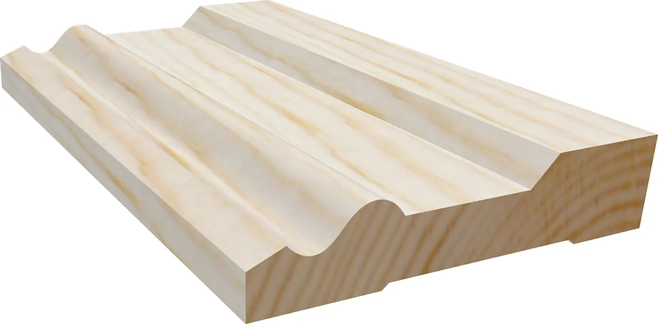 Fotlist furu profilert ubehandlet 15 x 58 mm Fotlist furu profilert ubehandlet 15 x 58 mm