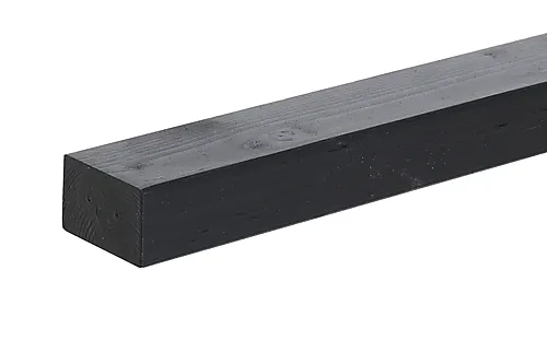 Stolpe 43x70x1650 mm sort