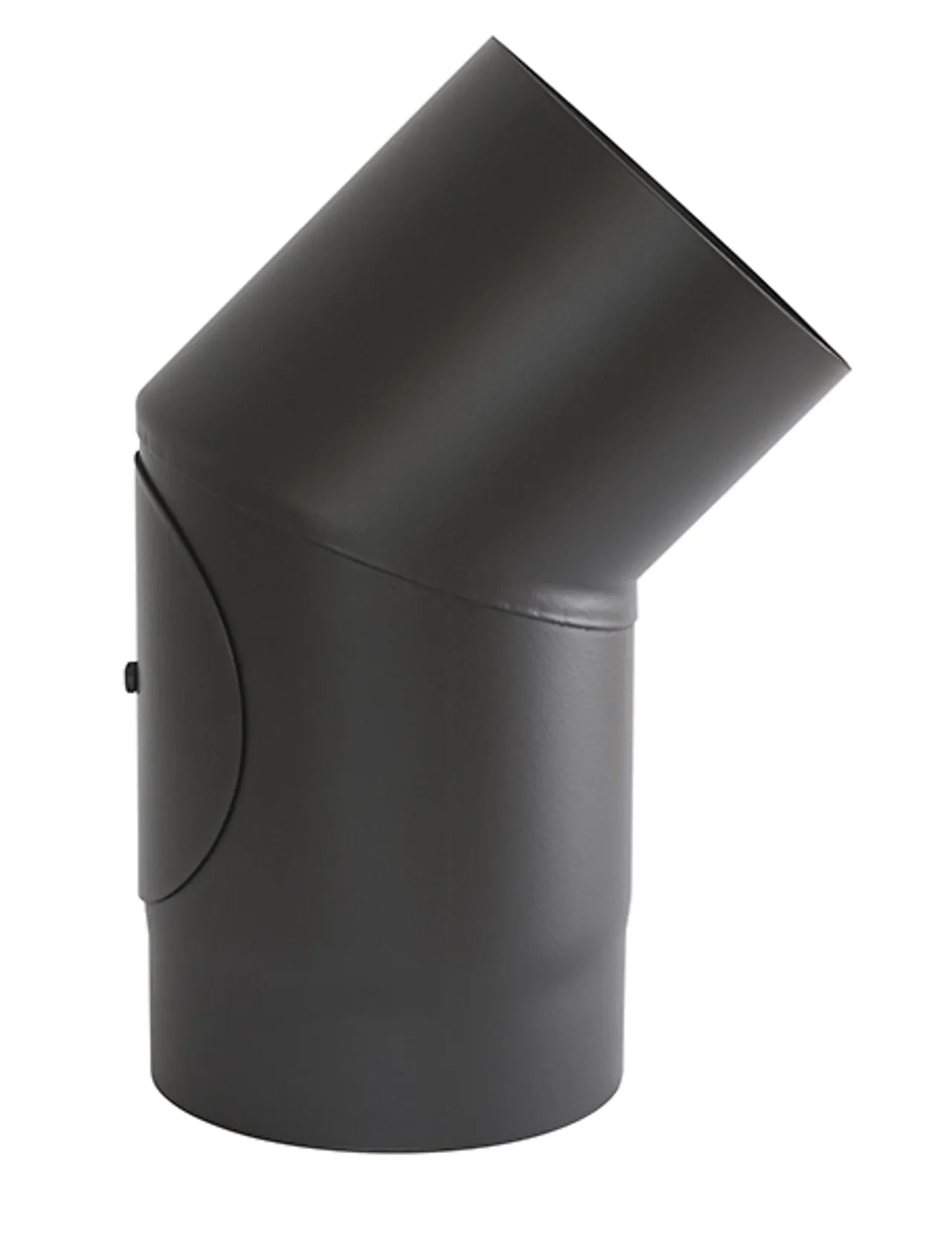 Røykrør kne Ø150 mm 45° med luke Røykrør kne Ø150 mm 45° med luke