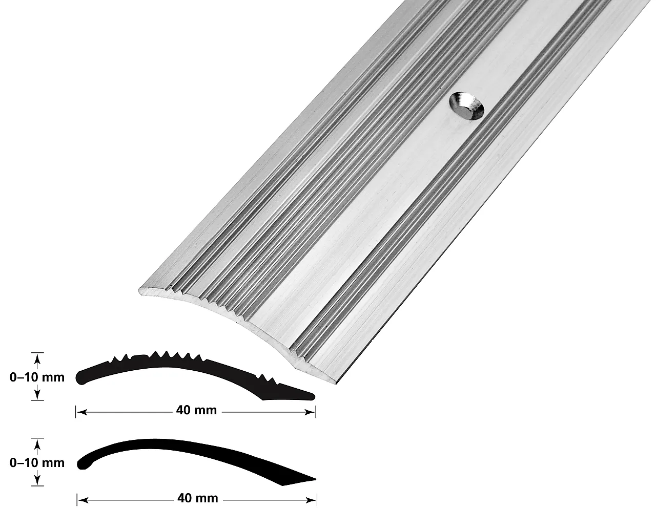 Nivålist 40x0,10 mm sølvel 2,7 meter Nivålist 40x0,10 mm sølvel 2,7 meter