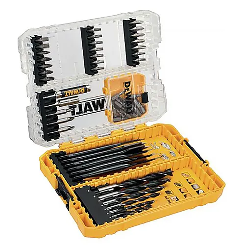 Bor-bitssett 57st m/flatbor dt70758 dewalt