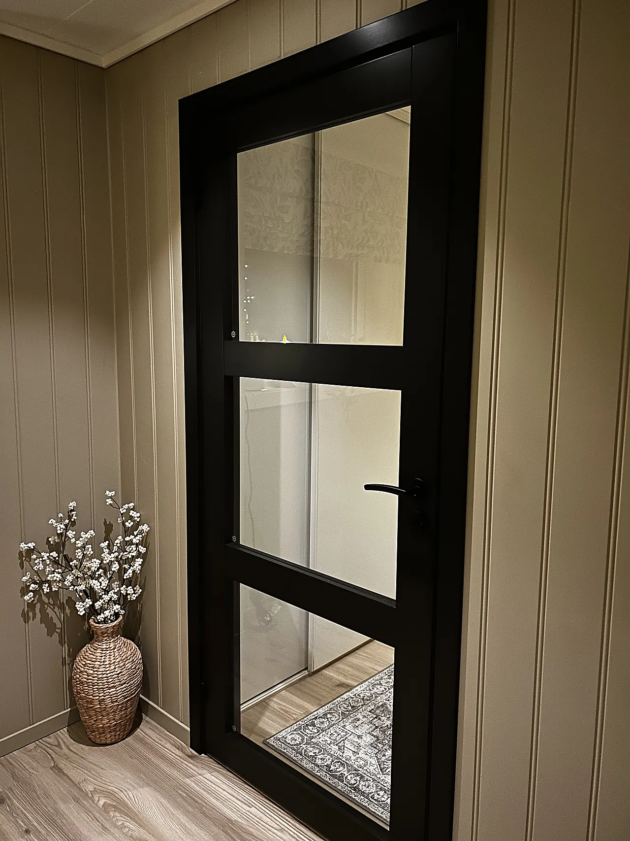 Innerdør Base 3 med glass hvit 70x200 cm null - 70x200 cm - 2 - Miniatyr