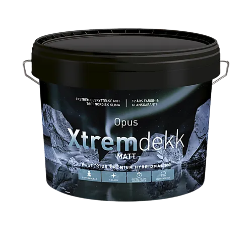 Xtremdekk matt hvit 9L