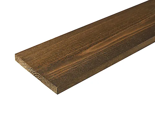 Kledning rektangulær furu 19x148 mm brun