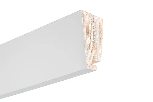 Taklist furu 1 skygge hvit bomull S0502-Y 21x34x4400 mm