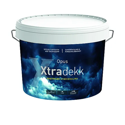Opus hybridmaling glansgrad 30 oksydrød 9 liter