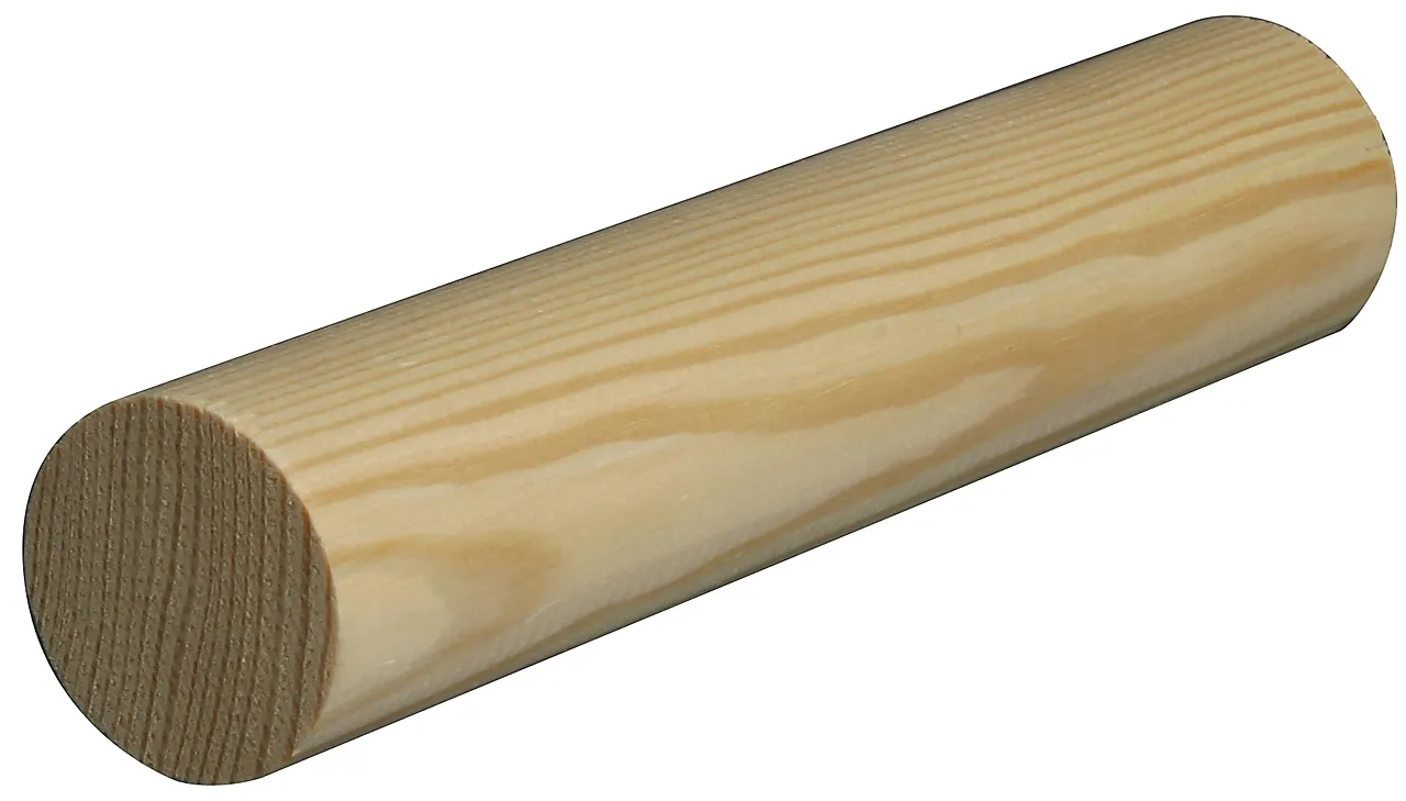 Rundstokk furu ubehandlet 34 mm