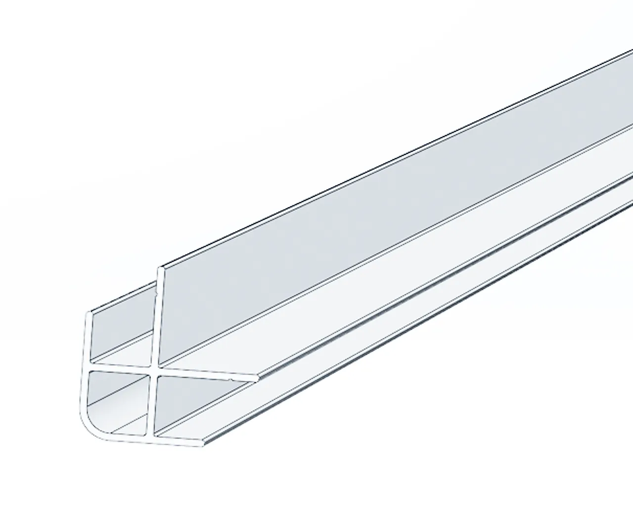 Smartpanel Wetwall Utvendig hjørnelist hvit