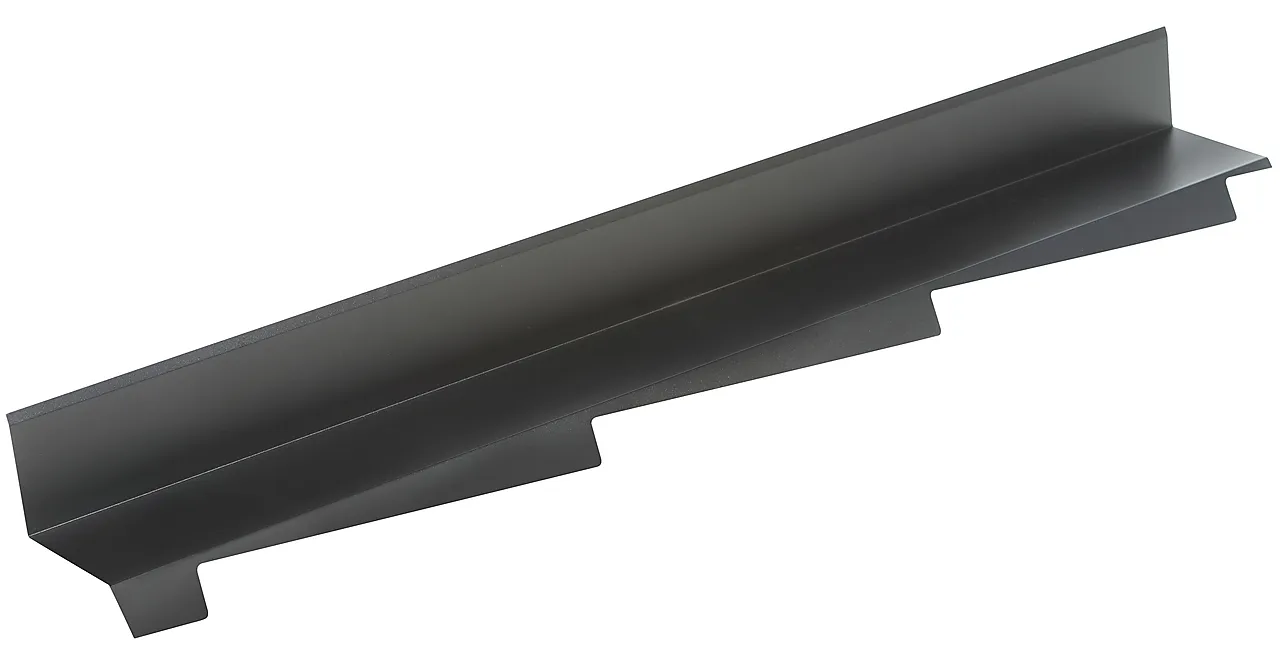 Overg.besl side  v unique matt sort overgangsbeslag venstre null - null - 2 - Miniatyr