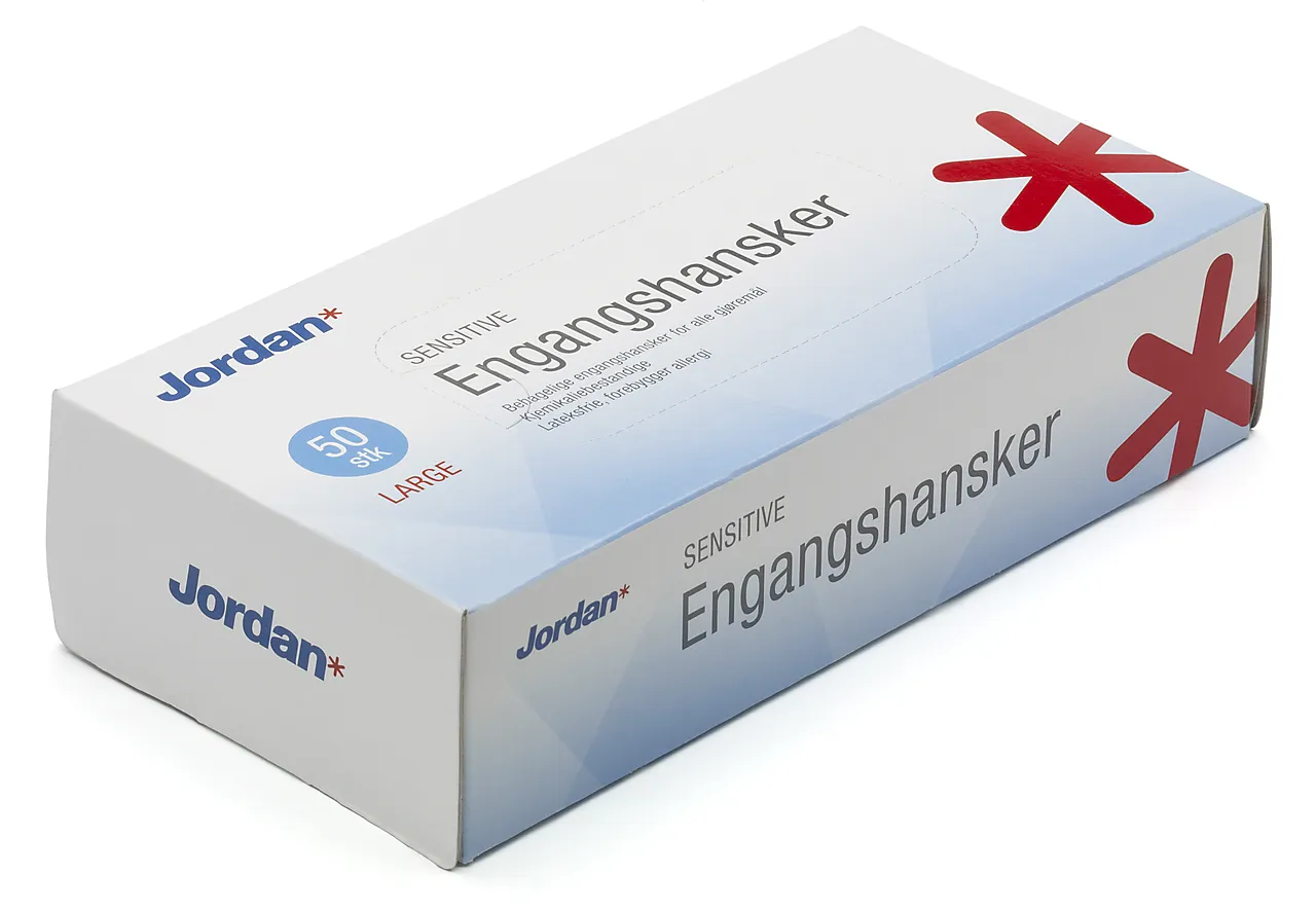 Engangshanske Stor/X-Stor Dispenser 50 Stk Sensitiv Engangshanske Stor/X-Stor Dispenser 50 Stk Sensitiv