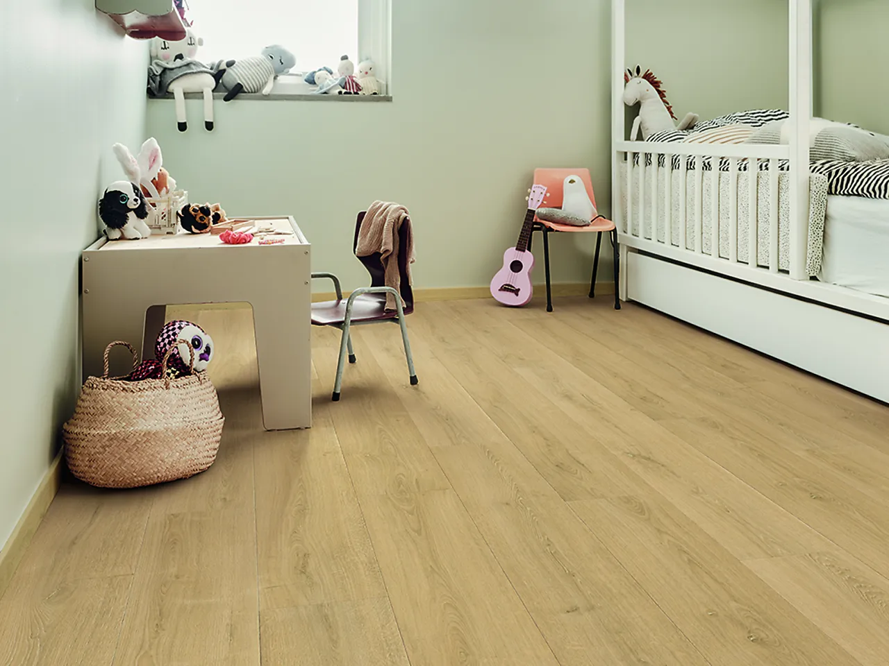 Laminatg l0244 pure oak 1380x212x9mm pak2,048m2 7bord null - null - 3 - Miniatyr