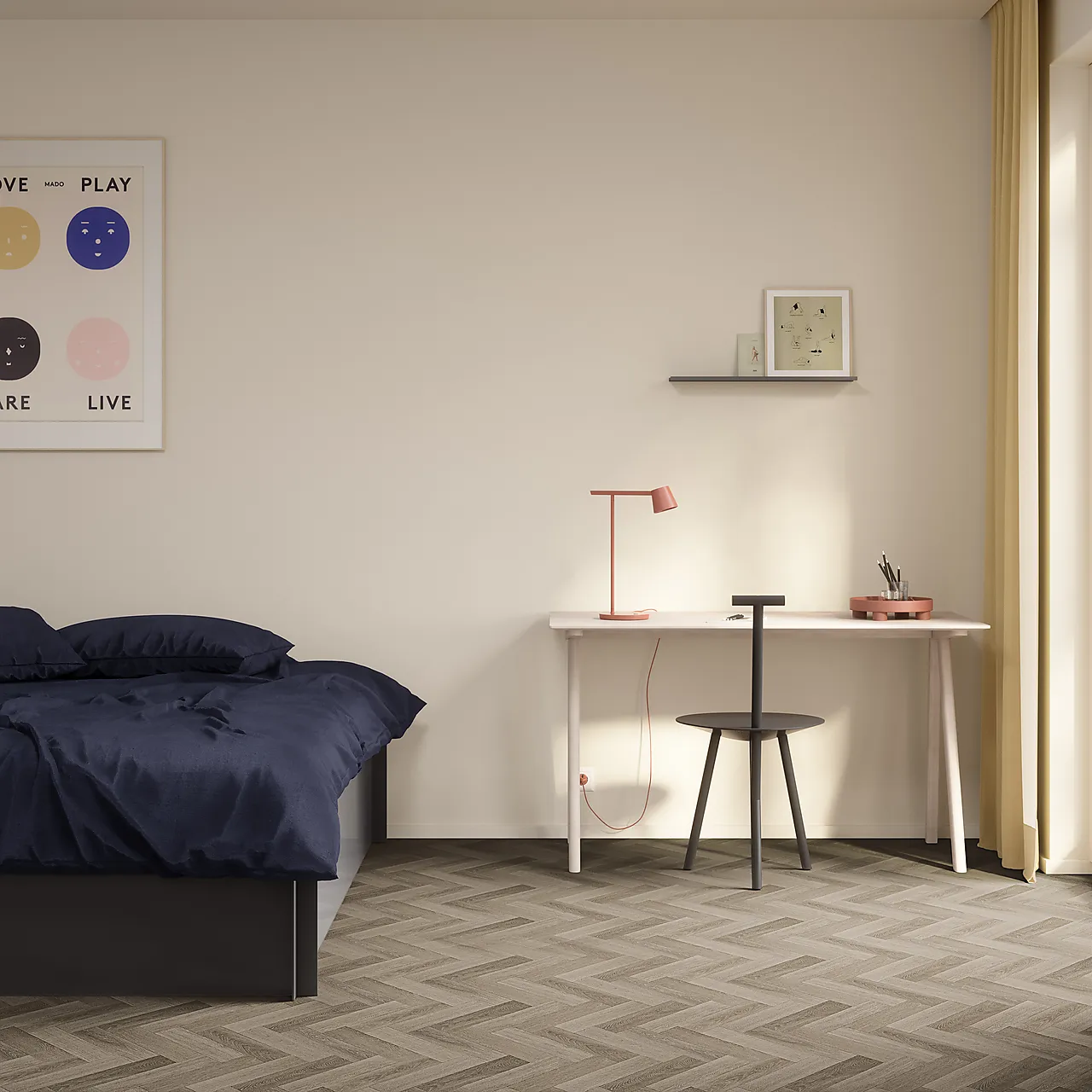 Vinylgulv 4m ancares herringbone grey rul25lm null - null - 2 - Miniatyr