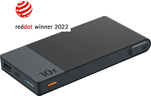 Powerbank M2 10000 mAh svart/grå