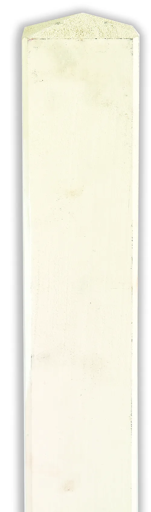 Stolpe for levegg hvit 9x9x100cm