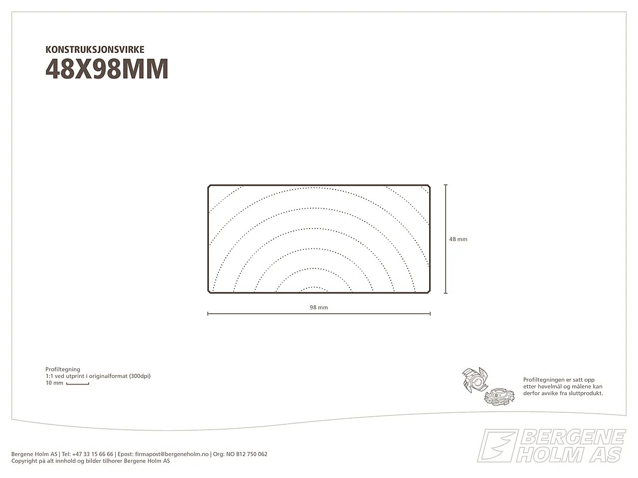 Konstruksjonsvirke C24 gran ubehandlet 48x98 mm null - null - 2 - Miniatyr