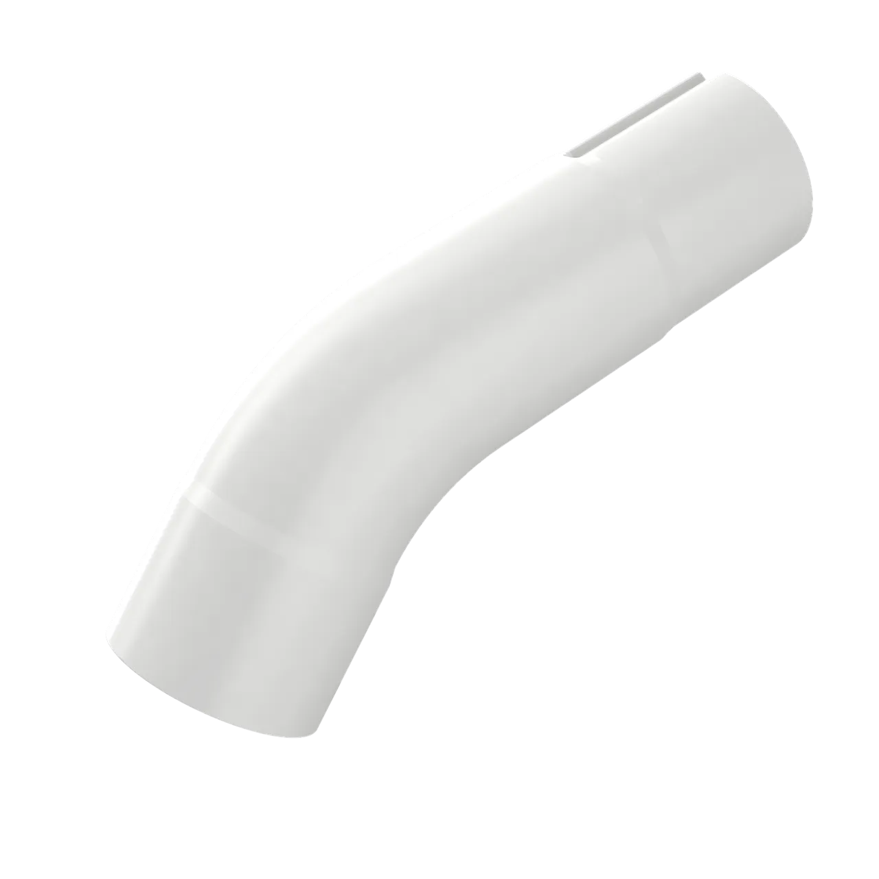 Soilkragebend innpresset 70 mm hvit