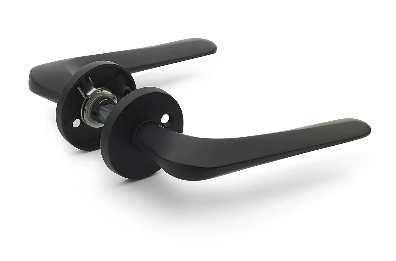 Davos dørhåndtak ytterdør svart Davos dørhåndtak ytterdør svart