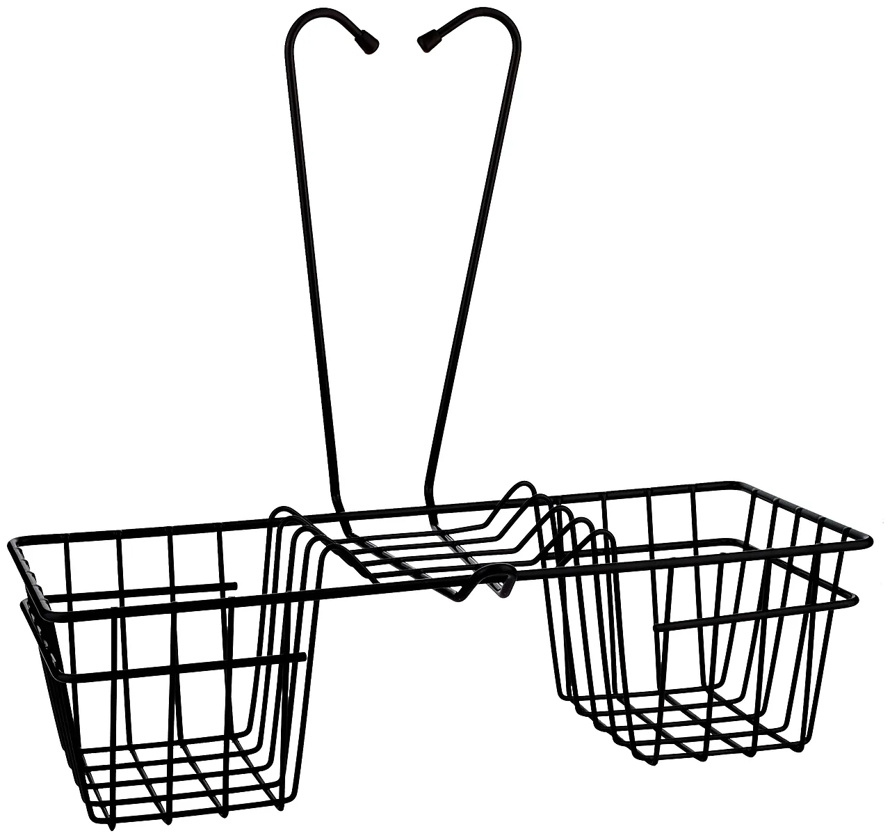 Kurv for dusjbatteri duschy svart