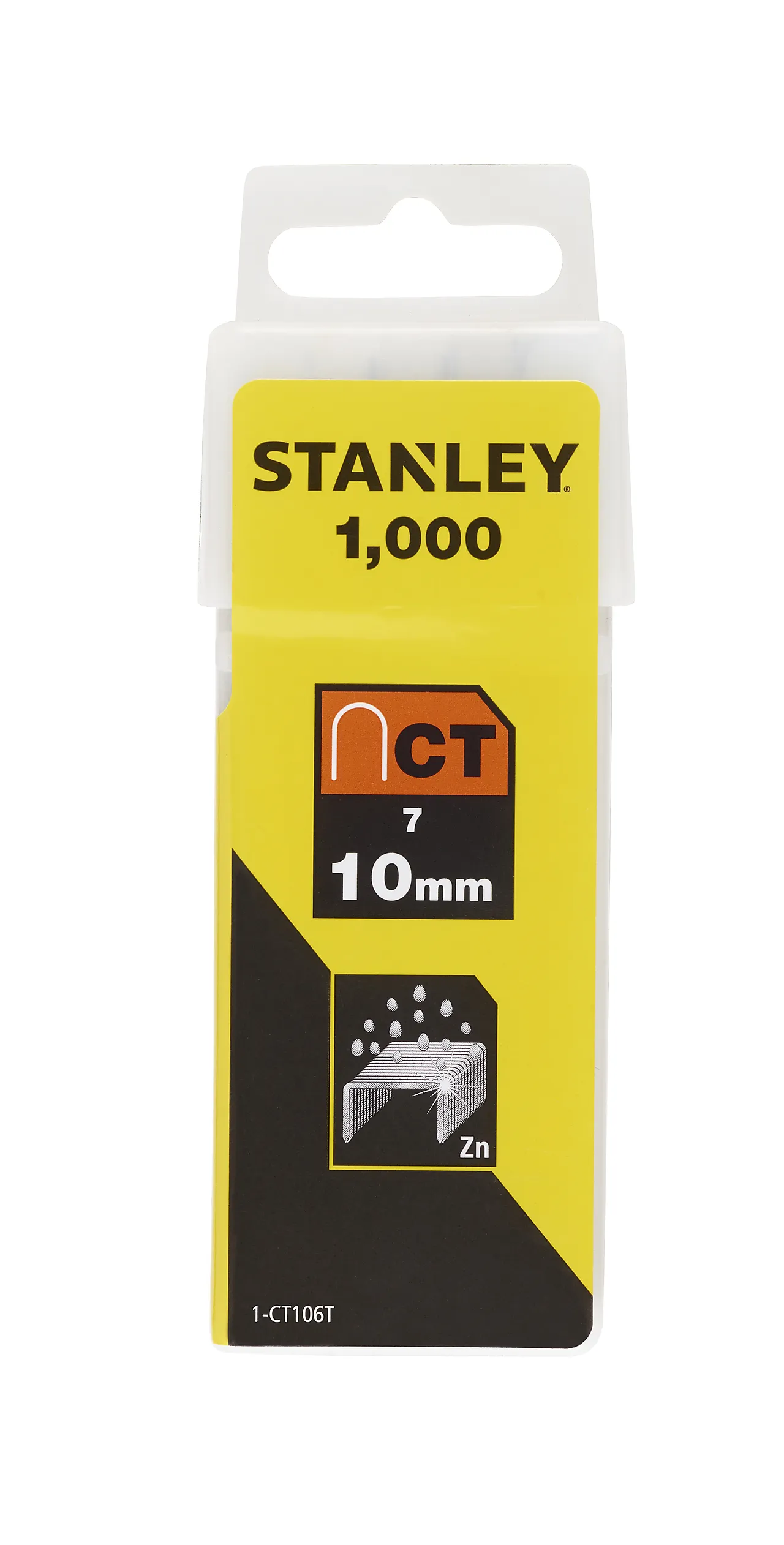 Kabelstift 10mm3/8 1000stk 1-ct106t stanley 3/8" 1000 stk