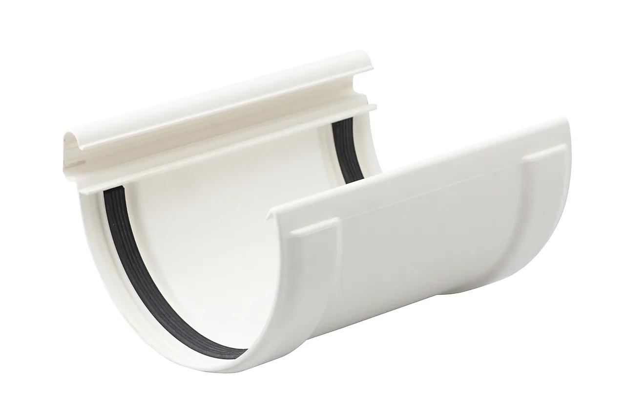 Ekspansjonsskjøtestykke 11 hvit til plast takrenner Ekspansjonsskjøtestykke 11 hvit til plast takrenner