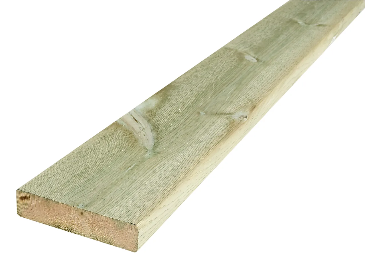 Terrassebord impregnert furu klasse 1 28x120 mm