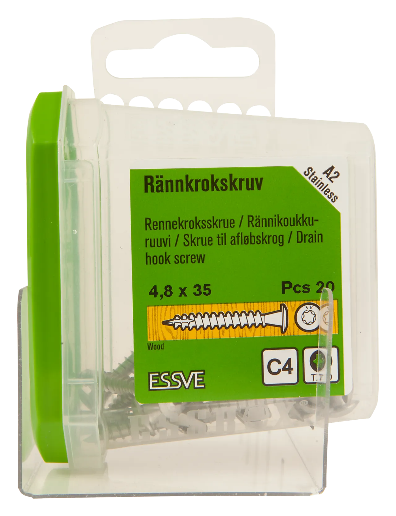 Takrenneskrue ph hvit 4,8x35a2 -20 panhode ral 9010 rustritt stål null - null - 2 - Miniatyr