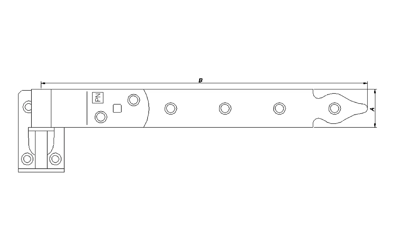 Stabelhengsler 500 mm 0109 set a 2 stk varmforzinket null - null - 2 - Miniatyr