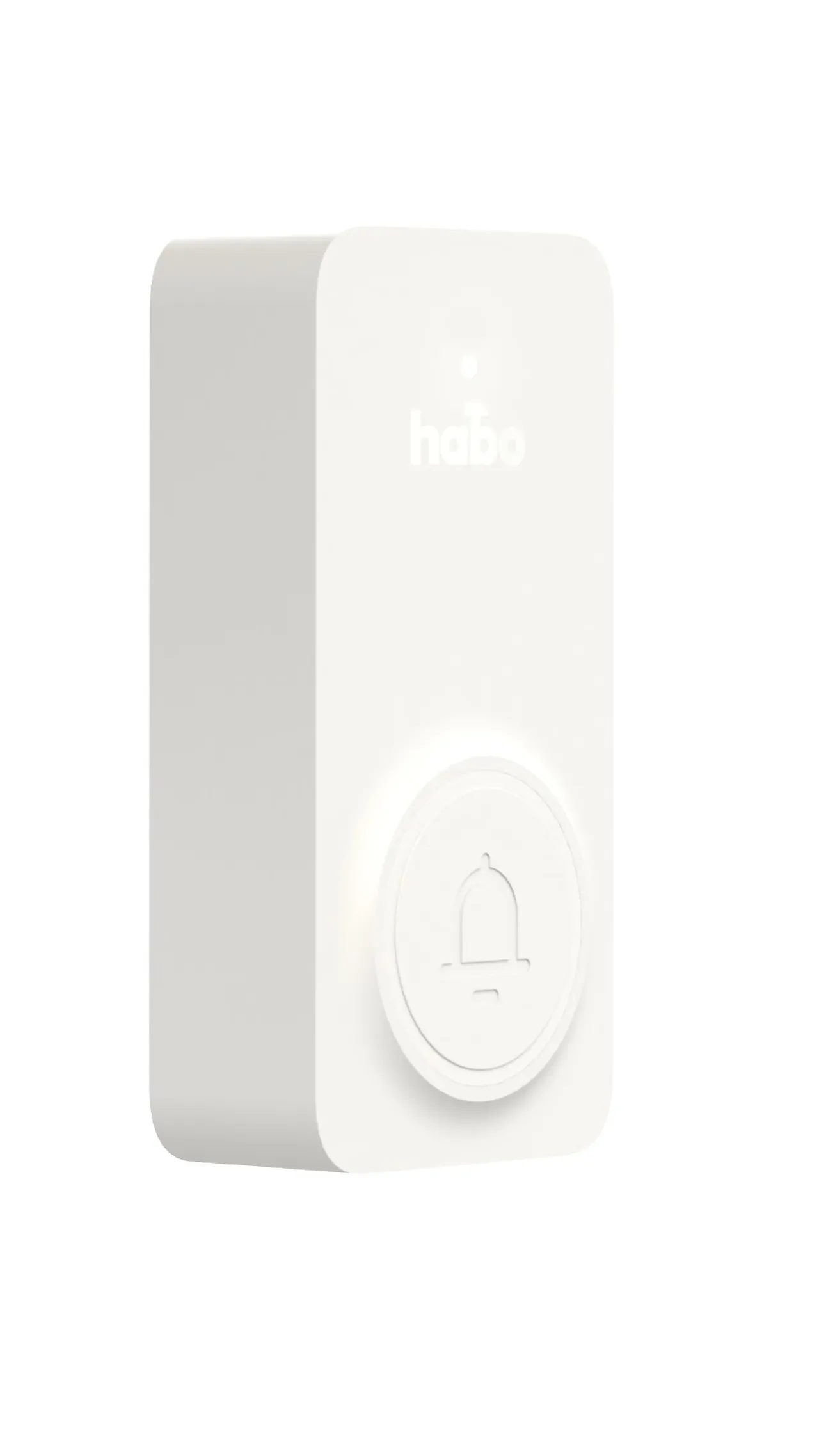 Ringeklokke trådløs trykknapp hvit