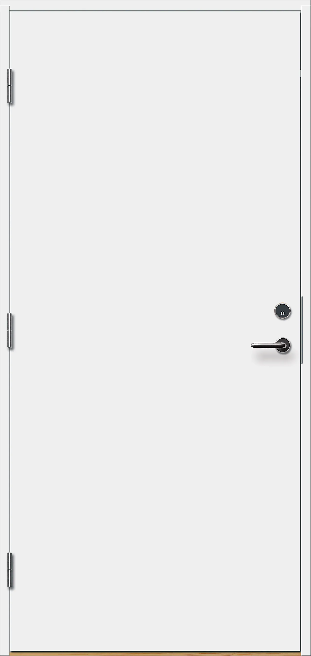 Bygg1 innerdør EI30/25dB hvit 40x92 cm venstrehengslet null - null - 2 - Miniatyr