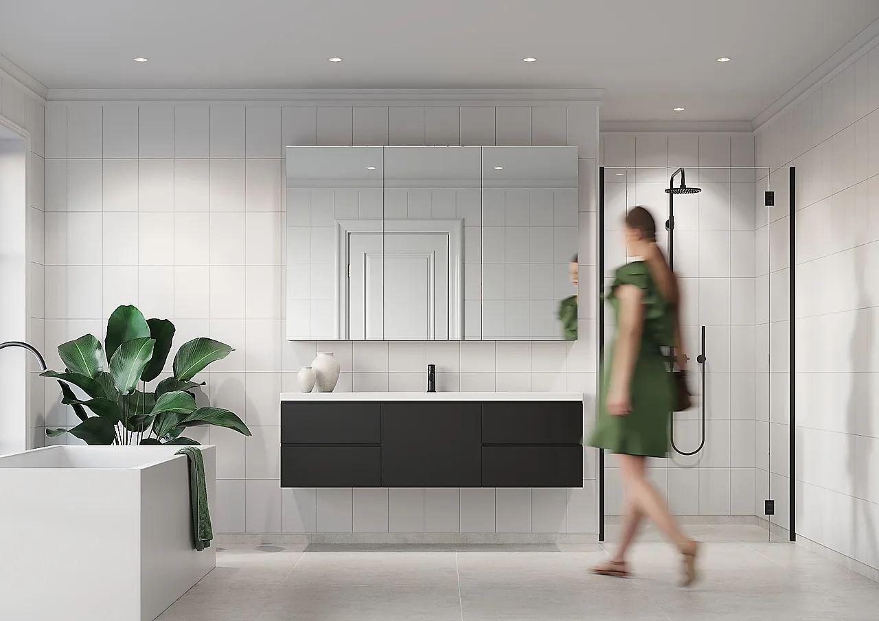 Fibo baderomsplate White 20x30cm 10x620x2400mm null - null - 2 - Miniatyr