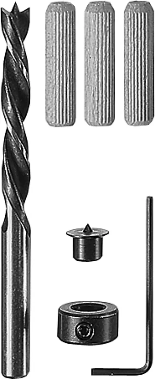 Trepluggsett ø 8 mm inkl/ bor og stopper blisterkort a 32 stk